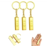 ST11602 Gold Bar Keychain