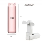ST11625 2000mAh Handheld Fan with Flashlight Power Bank