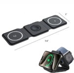 ST11641 3 In 1 Folding Magnetic Charger Station