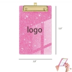 ST11646 Glitter Acrylic Office File Clipboard