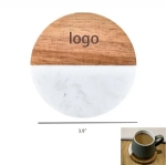 ST11647 Marble and Wood Coaster