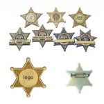 ST11658 6 Point Star Sheriff Badge