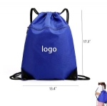ST11403 Waterproof Oxford Drawstring Bag With Zip Pocket