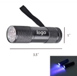ST11746 Aluminum 9 LED Flashlight with Batteries